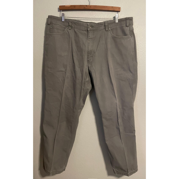 Duluth Trading Co Pants Mens 44x32 Gray Flex Fire Hose Workwear Stretch Canvas - Picture 1 of 9